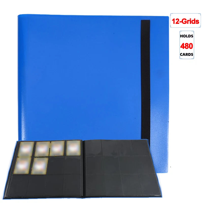 1Pc Card Binder 160/360/480 Trading Card Holder Book PP Cover Binder For Cards Durable Side Loading Card Book With Gaming Cards