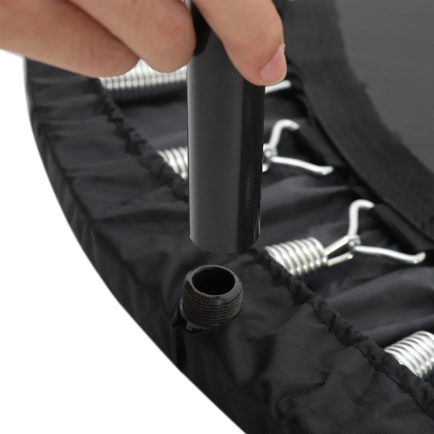 【Breeins】Folding Trampolines Fitness Indoor Exercise Workout Rebounder Sport Trampoline Handle Trampoline for Adults Jumping