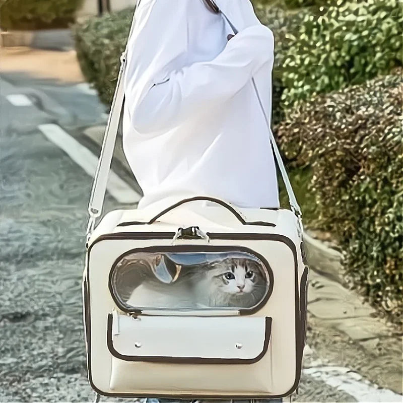 Multifunctional Pet Transport Backpack,Portable Travel Bag,Large Capacity,Three Sides Breathable,Cat Backpack,Thick and durable