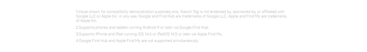 Xiaomi Tag Tracker Smart  Anti Lost Device Global Version Compatible Apple Find My and Google Android Find Hub Bluetooth 5.4