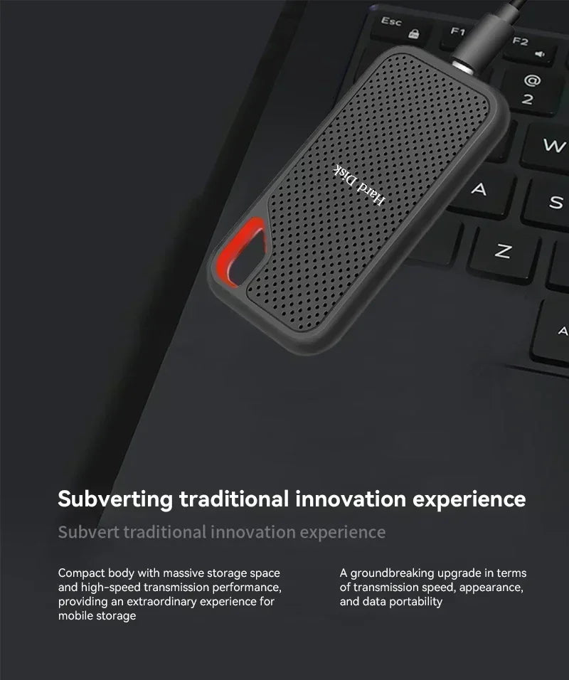 Slim Portable External SSD 128TB Hard Disk High Speed 4TB for Notebook Computer Reliable Storage Devices in 1TB and 16TB Sizes