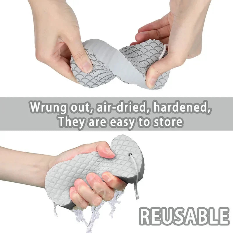 Exfoliating Brush for Feet Foot Wash Mat Brush Body Wash Scrubber in Shower Silicone Bath Massage Mat Back Brush Wall Mounted