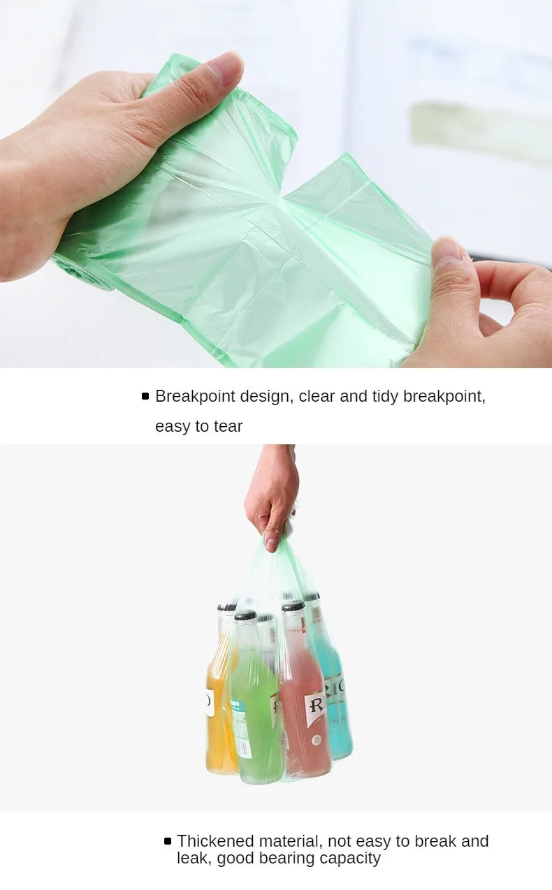 5 Rolls/pack Household Disposable Trash Pouch Small Trash Bags Kitchen Storage Garbage Bags Cleaning Waste Bag Plastic Bag