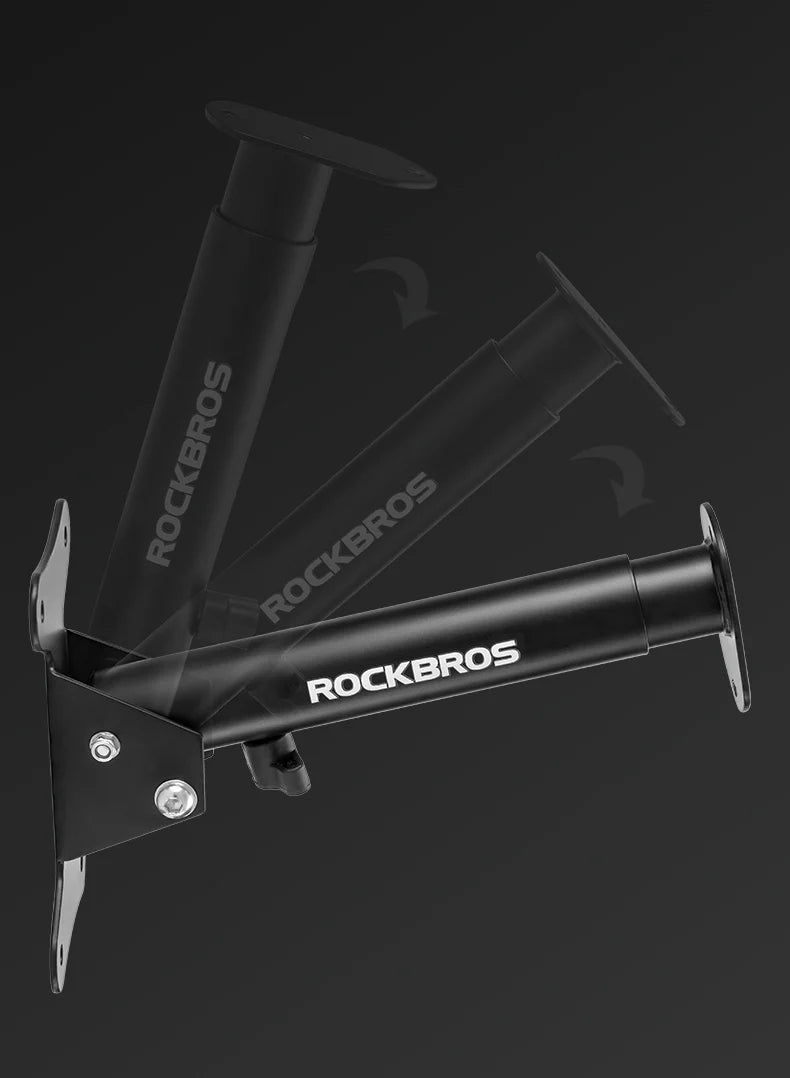 ROCKBROS Bike Rack Wall Mount Garage Home Adjustable Bicyle Rack Horizontal Bike Hook Thickened Reinforced MTB Road Bike Holder