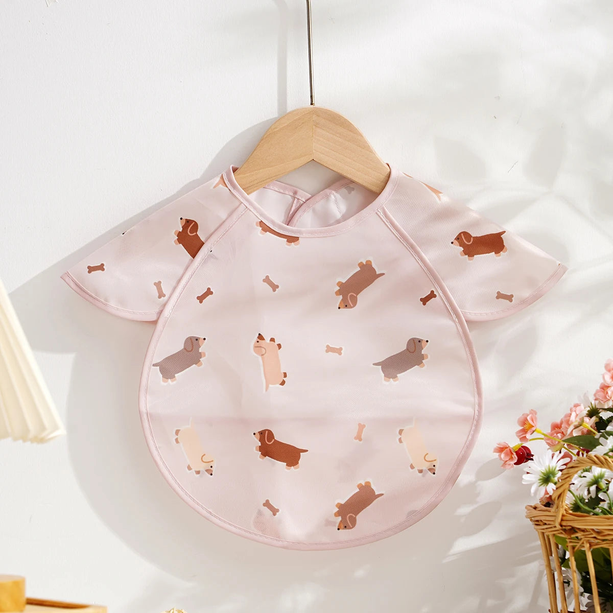 Kangobaby #My Soft Life# New Waterproof Baby Sleeveless Feeding Bib Fashion Full Body Cover