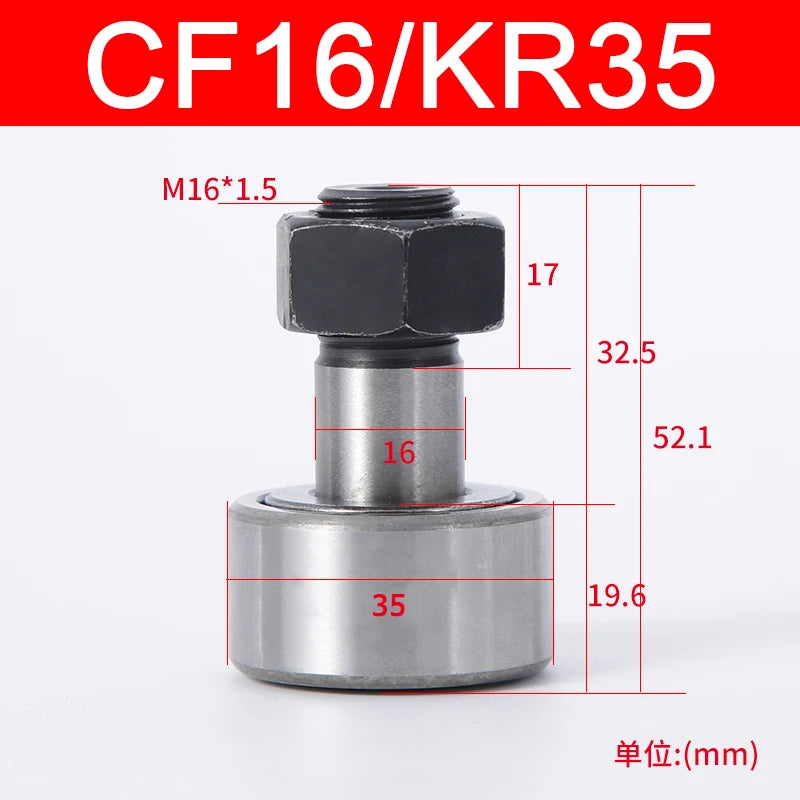 Cam Needle Roller Bearing Bolt Type CF3 CF4 CF5 CF6 CF8 CF10 CF12 CF16-CF30 KR10 KR12 KR13KR16-KR90 Wheel And Pin Bearing
