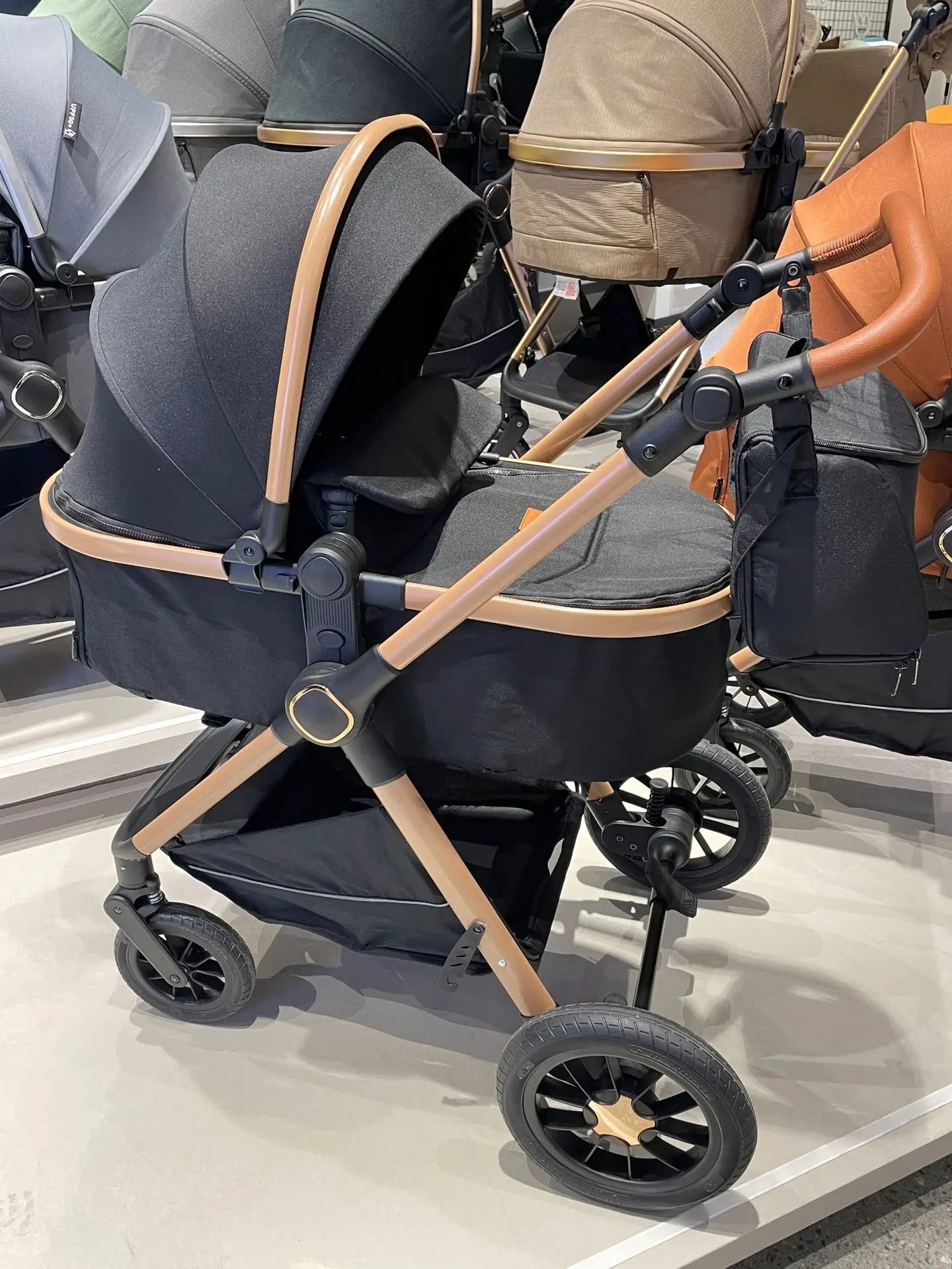 Kidilo stroller can sit and lie down folding shock absorber basket three in one two-way newborn baby high landscape