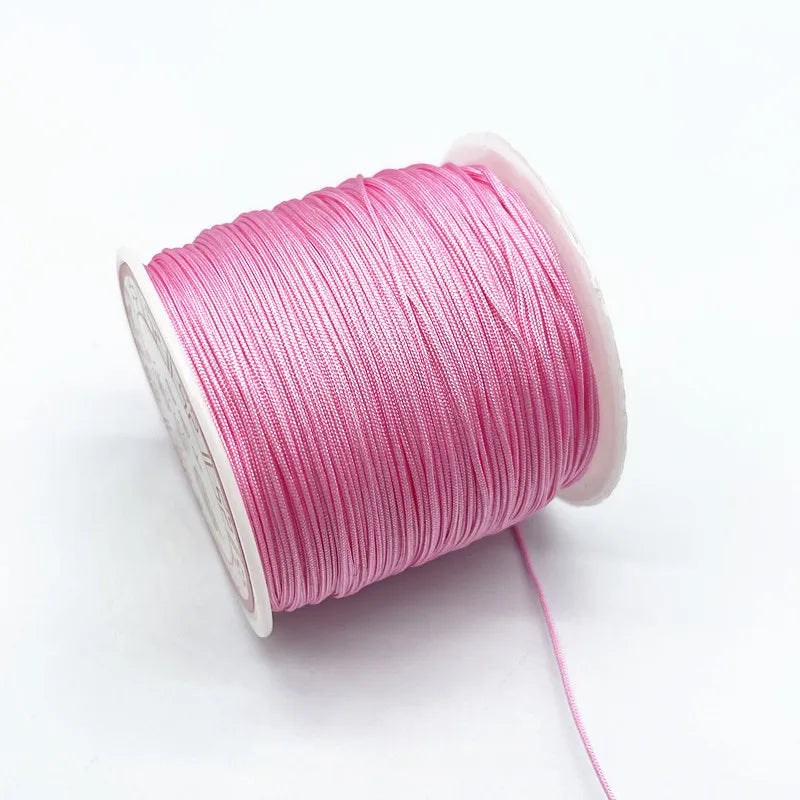 100M/Roll 0.8mm Nylon Cord Thread Chinese Knot Macrame Cord Bracelet Braided String DIY Tassels Beading Shamballa String Thread