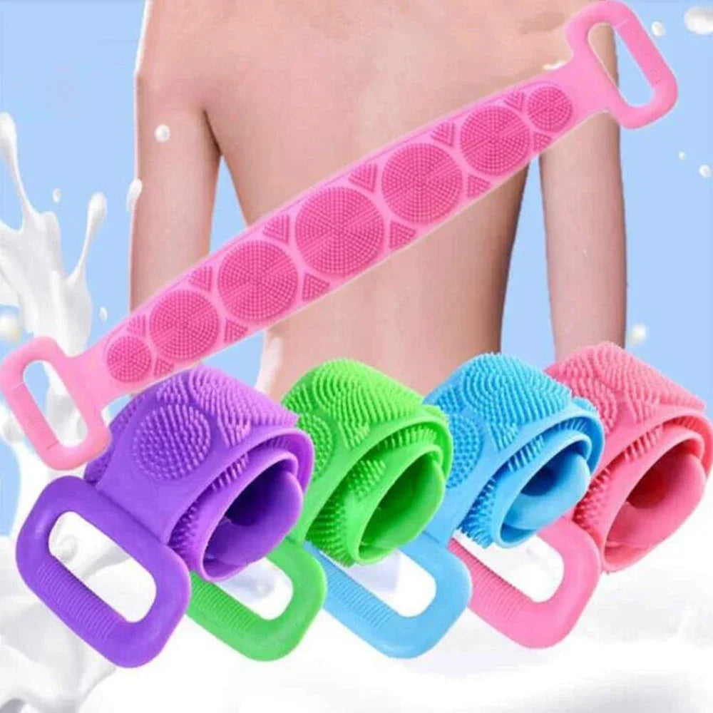 Exfoliating Brush for Feet Foot Wash Mat Brush Body Wash Scrubber in Shower Silicone Bath Massage Mat Back Brush Wall Mounted