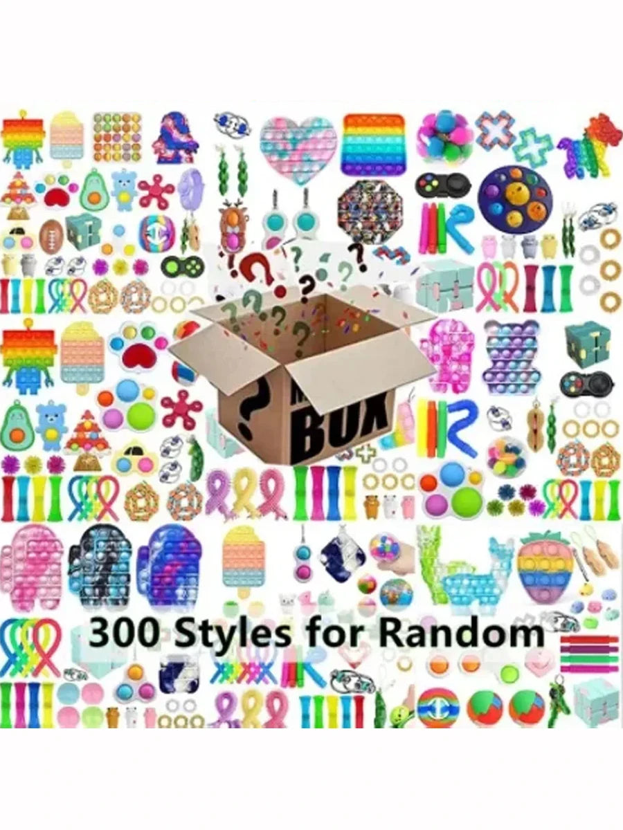 6-50pcs Random Fidget Toys Mystery Gifts Pack Surprise Box 300 Different Fidget Set Antistress Relief Toys for adult