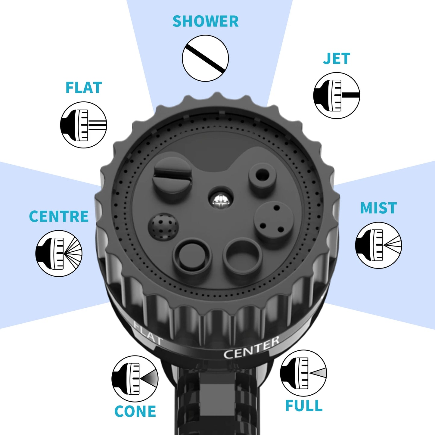 BRIEFNESS Retractable Garden Hose Heavy Duty 3X Flexible Anti Kink Water Pipe 7 Function Nozzle for Car Wash Garden Irrigation