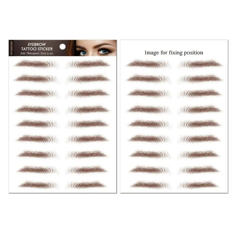 6D Hair Like Eyebrows Stickers Makeup Waterproof Eyebrow Eyebrow Long Natural Hair-liked Authentic Eyebrow Tattoo Sticker