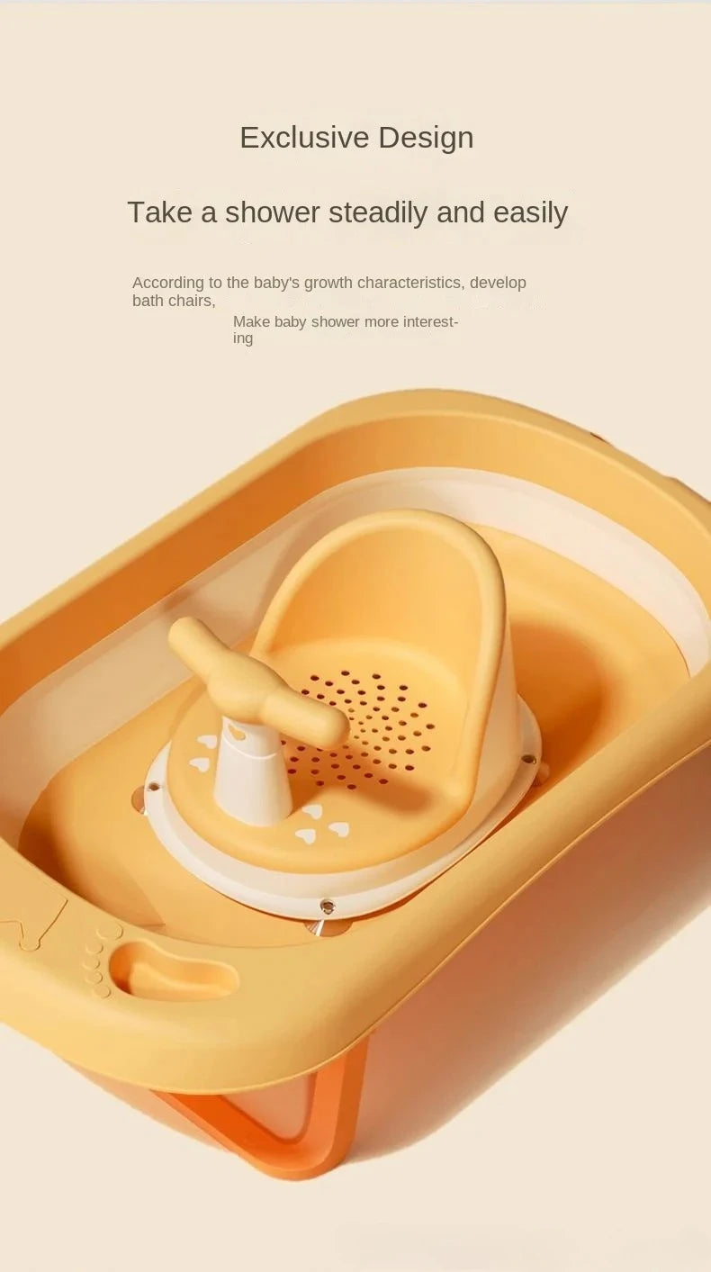 HOMEFISH Children's Shower Seat Portable Shower Stand for Newborns and Young Children Children's Growth Accessories