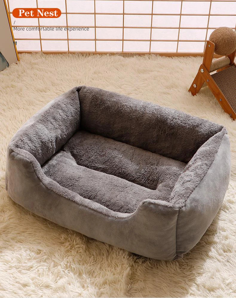 Pet Bed for Cats And Dogs Cushion Kitten Accessories Warm Soft Plush Comfortable Basket House Pet Supplies Habitats Pet Goods