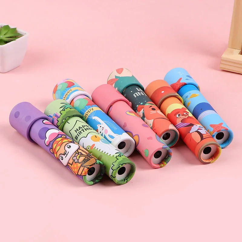 5/10pcs Rotating Kaleidoscope Science Toys for Kids Birthday Party Favors Goodie Pinata Fillers Classroom Rewards Baby Shower
