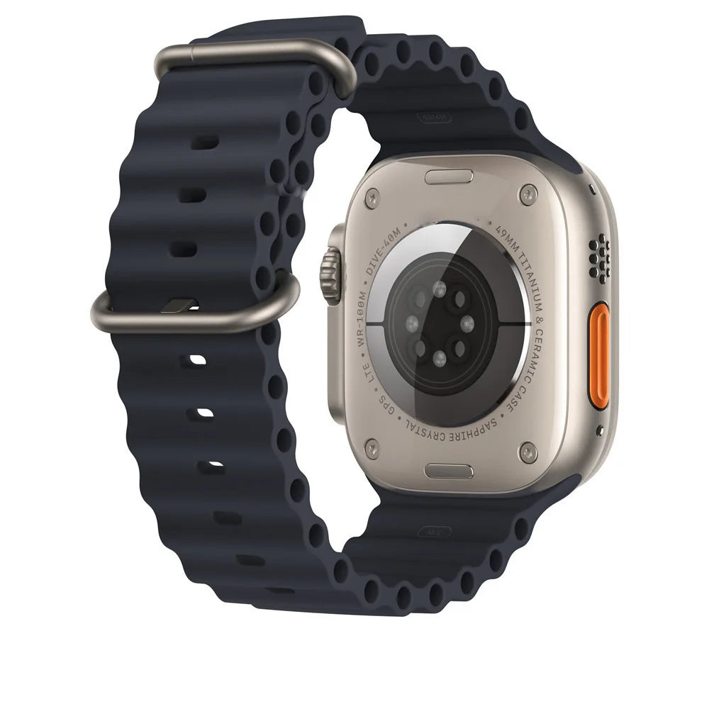 Silicone Band For Apple Watch strap 44mm 45mm 40mm 41mm 42-38mm 45 mm sport bracelet iwatch series 8 7 6 5 4 3 SE 9 Ultra 2 49mm