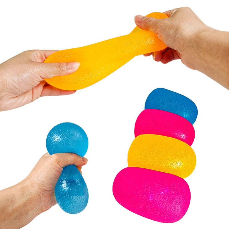 Hot Candy Plastic Pinching and Stress Relief Tool Maltose Pinching Toy Soft Transparent Silicone Stress Relief Squeeze Toy Ball