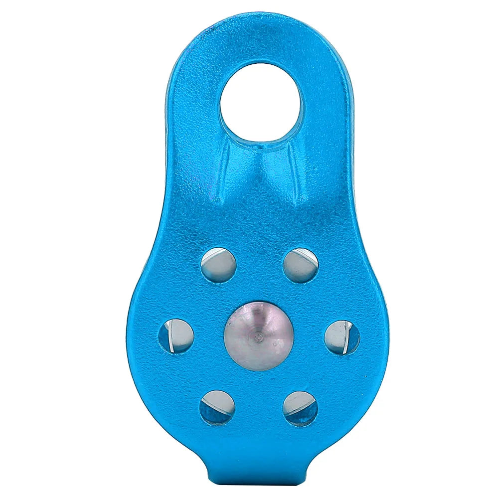 26KN Aluminium Alloy Heavy Duty Single Swivel Rope Pulley Block for 12mm Rope Climbing Pulley Pulley Wheel Single Swivel Pulley