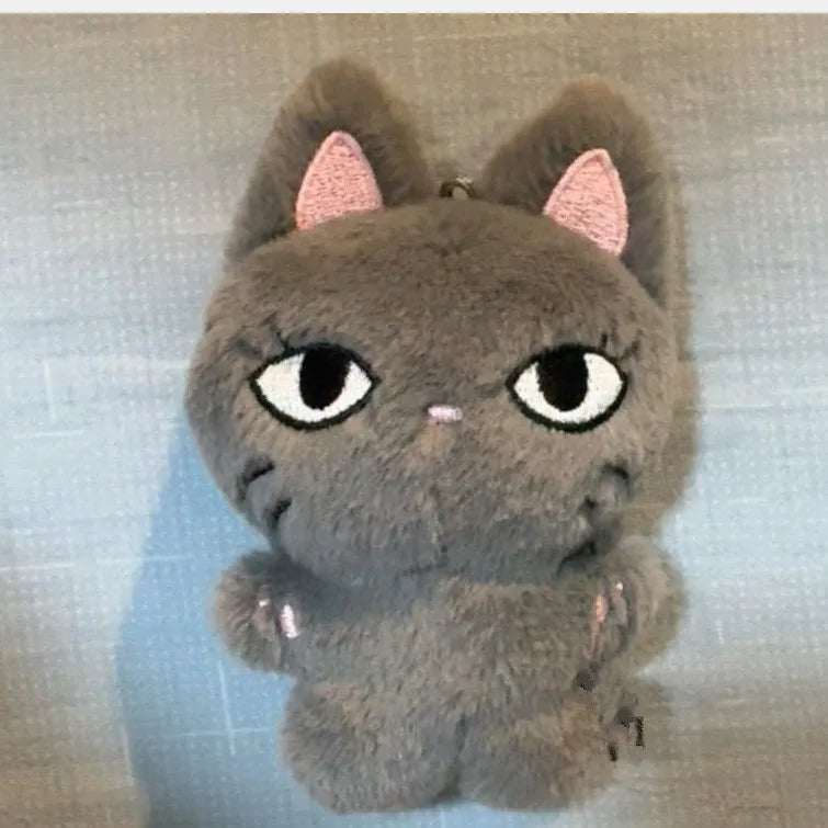 10cm Kpop DRAMA KARINA Same Plush Ning Winter Cartoon Cute White Snow Man Soft Animals Dolls Keychains Key Rings Bag Pendants