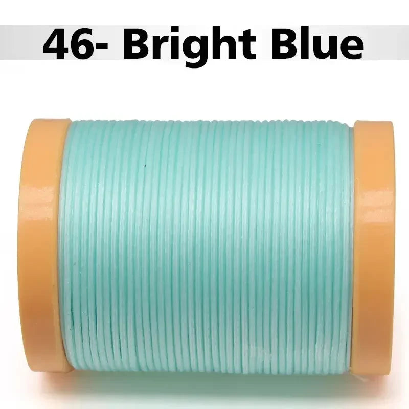 Handmade Flat Wax Thread for Leather Craft, Hand Stitching, DIY Wax Coated Strings, Repair Shoes, Sewing Tools, 0.8mm, 1.0mm