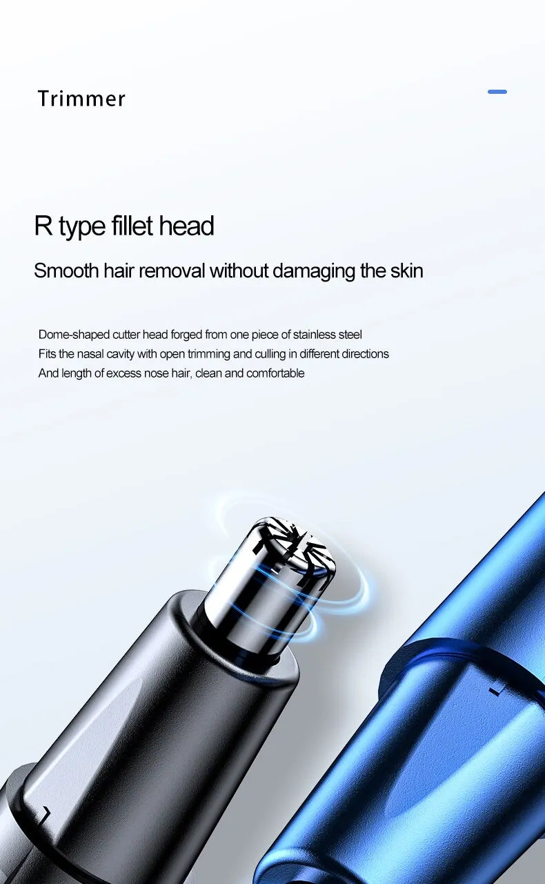 Electric Shaving Nose Ear Trimmer Safe Face Care Rechargeable Nose Hair Trimmer for Men Shaving Hair Removal Razor Beard