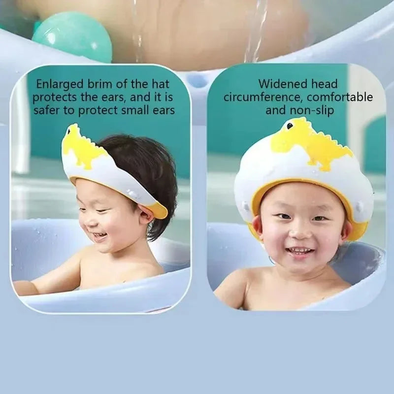 Safe Shampoo Shower Bathing Bath Protect Soft Cap Hat For Baby Wash Bath Caps Cup Hair Shield Children Bathing Shower Cap Hat