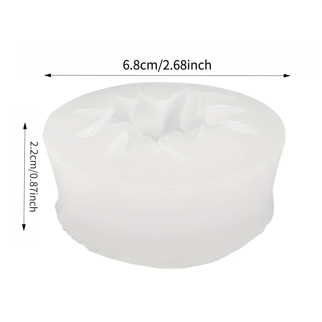 1-Cavity Rose Flower Mold - Non-Stick Silicone Mold for Candles, Soap, Plaster, and Aromatherapy - Easy to Demold, Reusable Floral Mold, Suitable for DIY Home Decor, Weddings, Parties - Suitable for Beginners and Professional