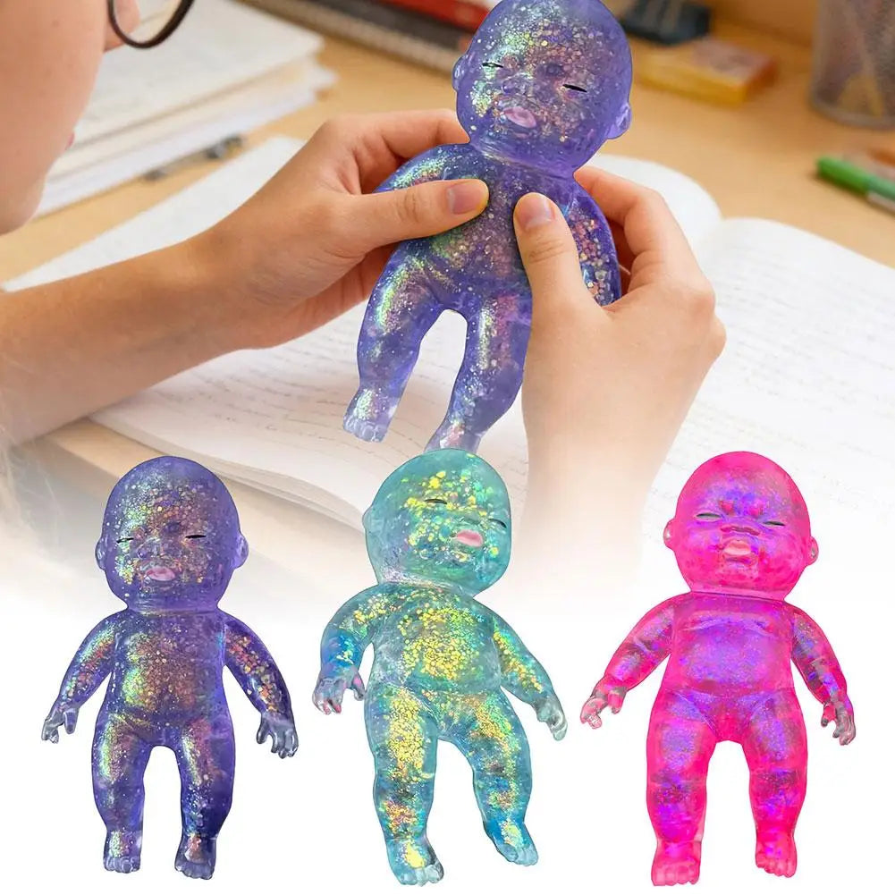 Vivid Sugar Baby Squeeze Toy Squishy Baby Slow Stress Ball Rebound Decompression Toy For Adult Kid Relieve Stress Home Decor