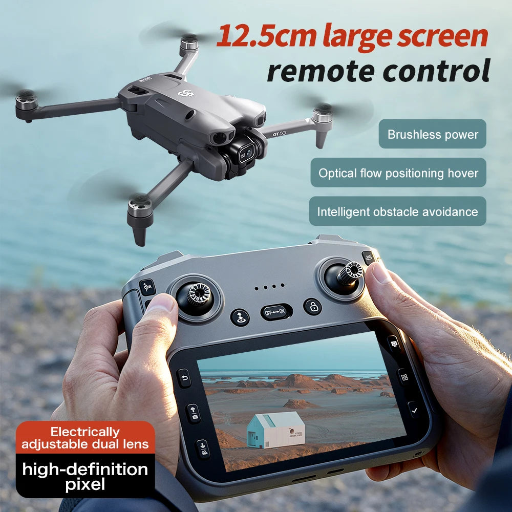 2026 NEW Original GT50 PRO RC Drone 8K HD Dual Cameras WiFi GPS 20mins Flight Aerial Photography Quadcopter Remote Control Toys