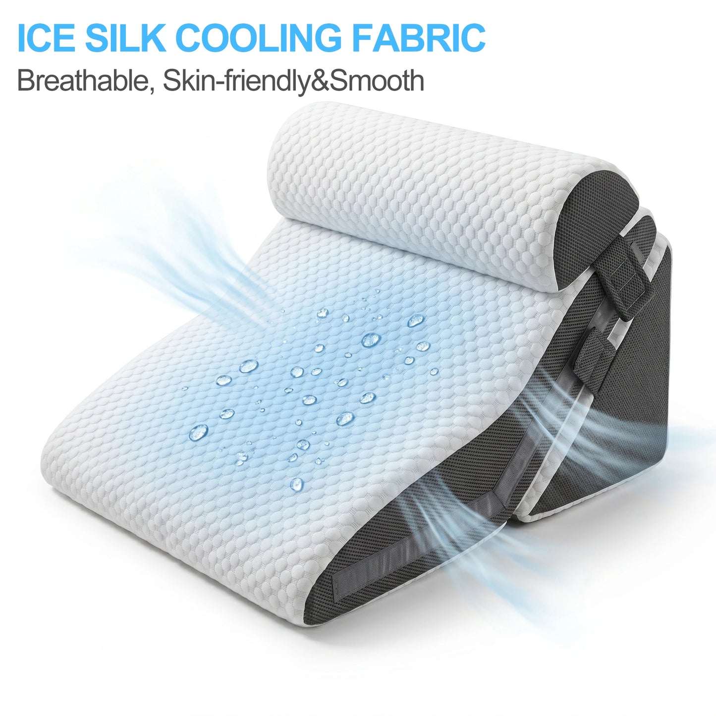 3Pcs/set Wedge Pillow for Sleeping Adjustable Folding Triangle Pillow for Snoring and After Surgery Back Pain Relief Acid Reflux