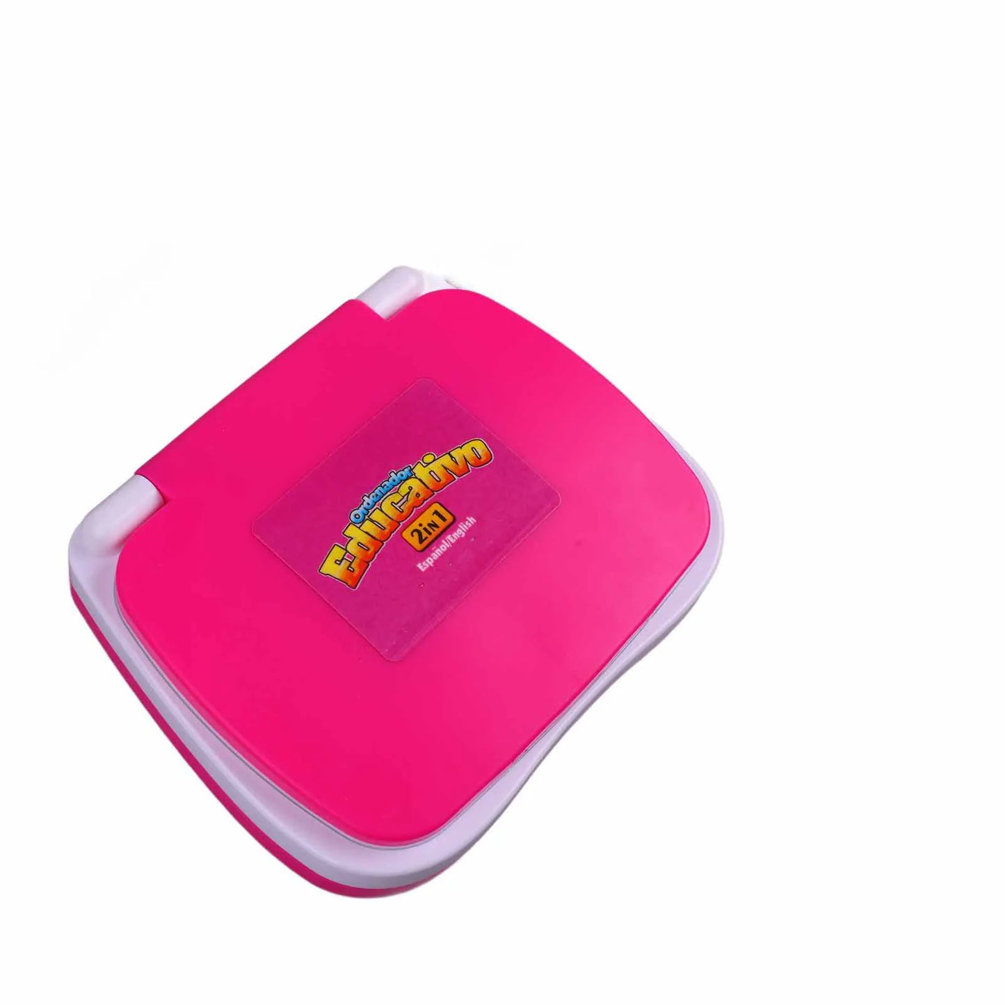 ZK30 Kids Learning Machine English Spanish Music Function Interactive Educational Laptop for Children Pink