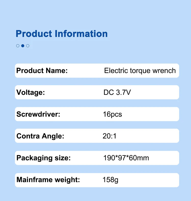 AZDENT Dental Implant Motor Electric Wireless Torque Driver Implant Torque Wrench with 16pcs Screwdrivers Contra Angle Motor