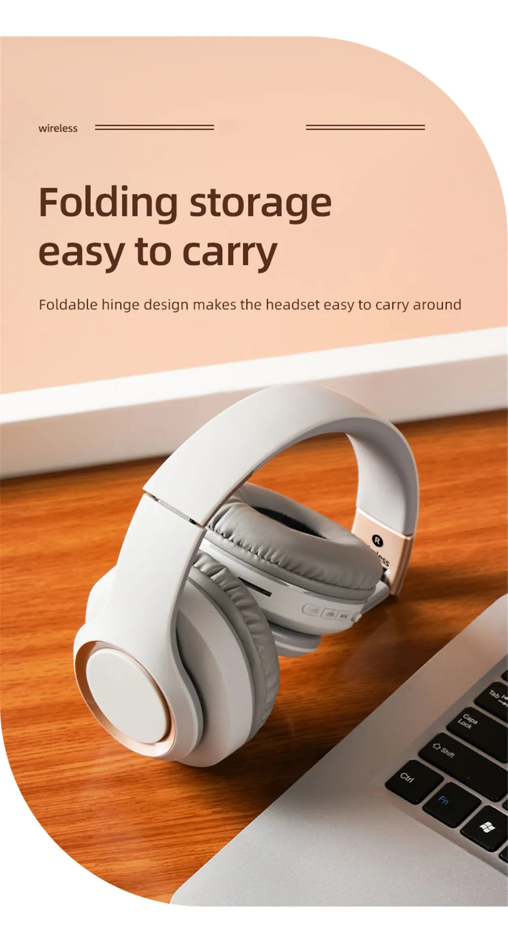 Shoumi 15 Hours Play Wireless Headset Bluetooth Television Headphone with Mic,Bluetooth Adapter Built-in Battery,for TV Computer