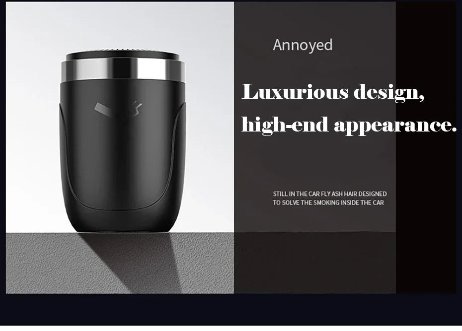 1PCS Portable LED Smoke Car Ashtray Cigarette Ash Holds Cup Automatic Light Indicator Ashtray Car Cup Holder