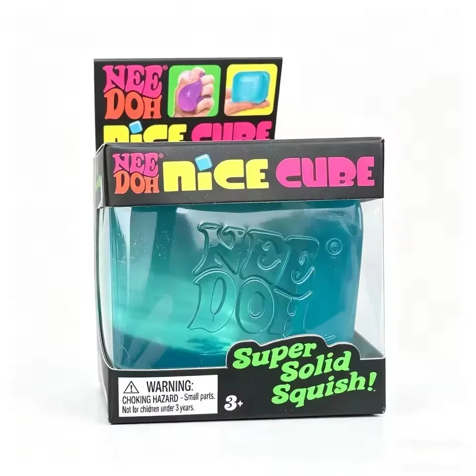 Needoh Sensory Cube Nice Cube, Sensory Toys, Anti-Stress Cube, Stress Relief Blocks, Stress Relief Puzzles, Toy for ADHD