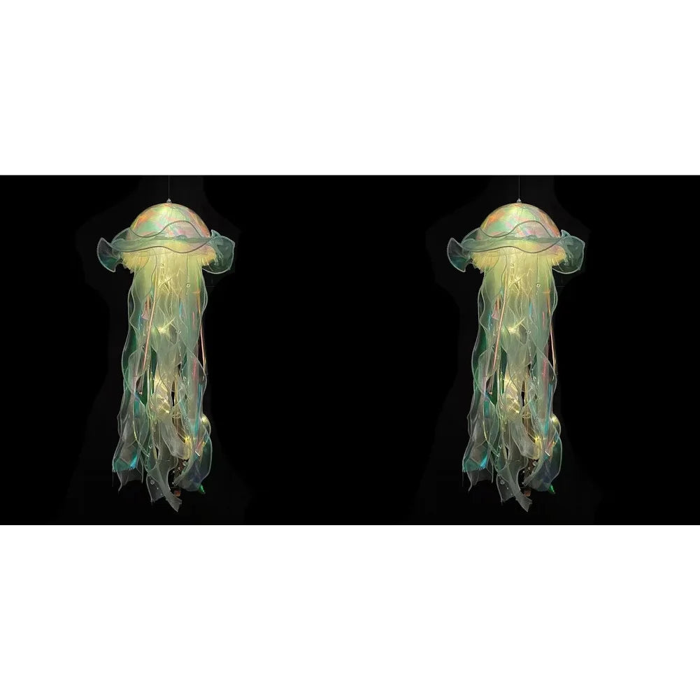 5-1PCS RGB Jellyfish Lamp Colorful Night Light Jellyfish Atmosphere Light Lamp Hanging Ceiling Lantern Creative Jellyfish Lamp