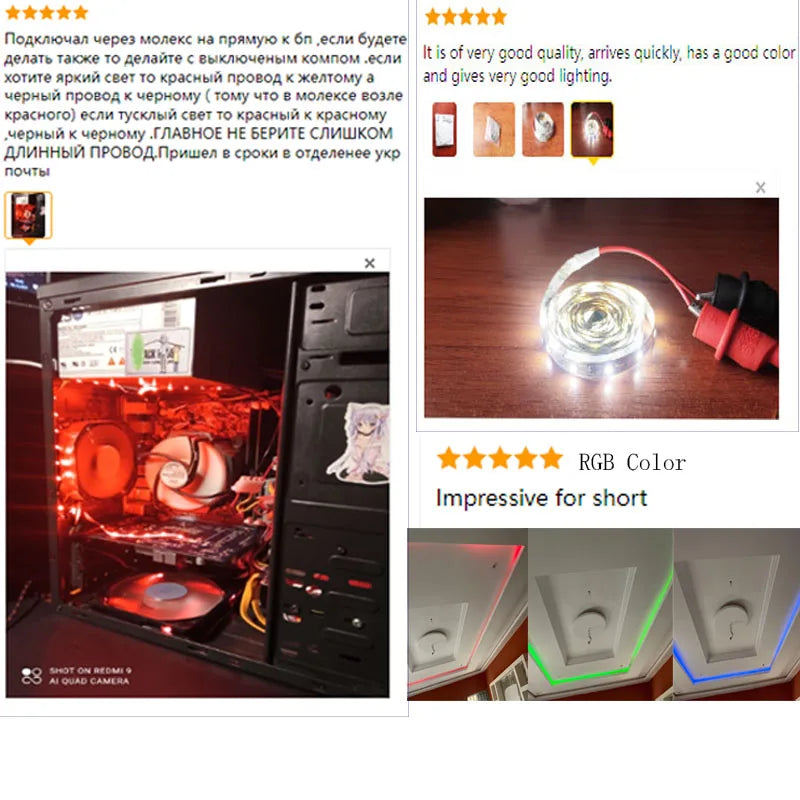 LED Strip light 12V 0.5m 1m 2m 3m 4m 5m SMD Flexible 60leds/m Waterproof non/IP65 LED Diode Tape