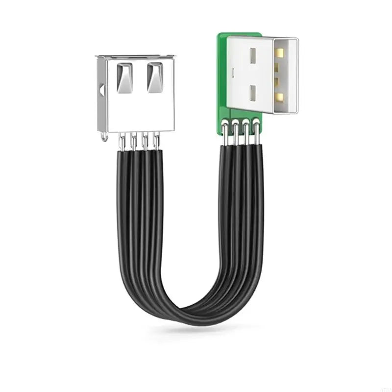 920L FPV Flat Thin Ribbon FPC Cable Standard USB A Male to Female Flexible Silicones Power Cord 480Mbps Transfer Speed