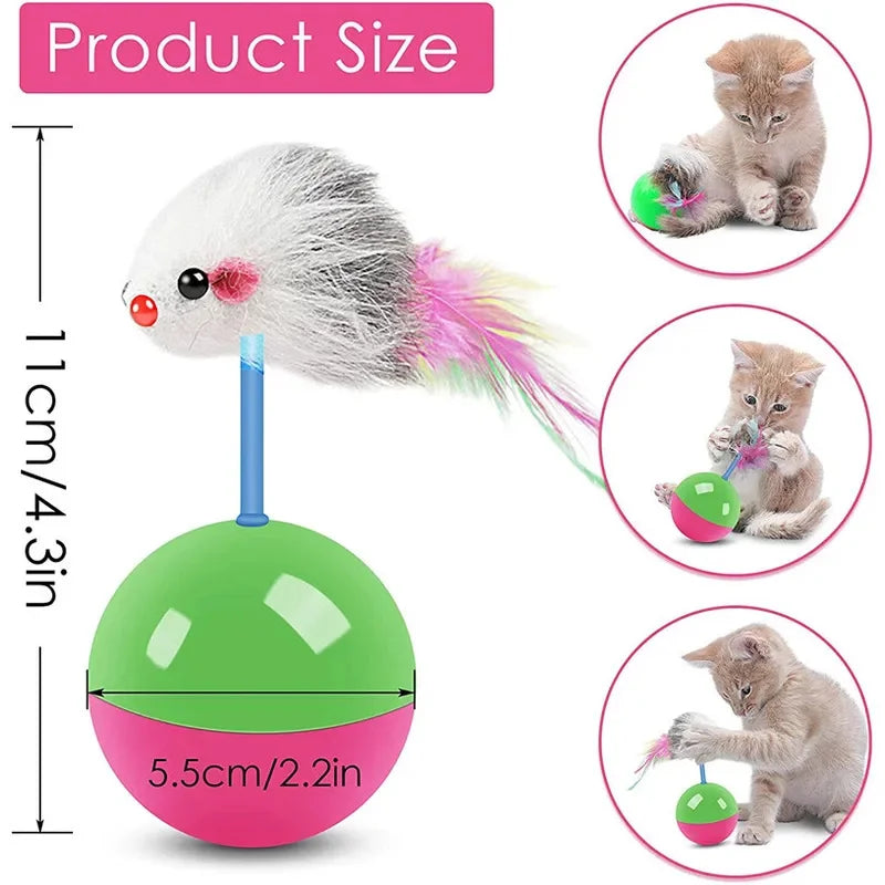 Cat Toy Tumbler Mouse Teasing Cat Deboredom Caged Mouse Toy Self Hilarious Deboredom Cat Toy Pet Toys