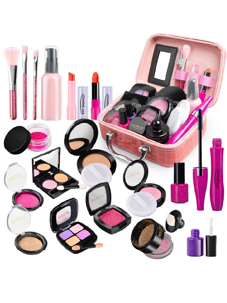 Kids Toys Simulation Cosmetics Set Pretend Makeup Toys Girls Play House Simulation Make up Educational Toys for Girls Fun Game