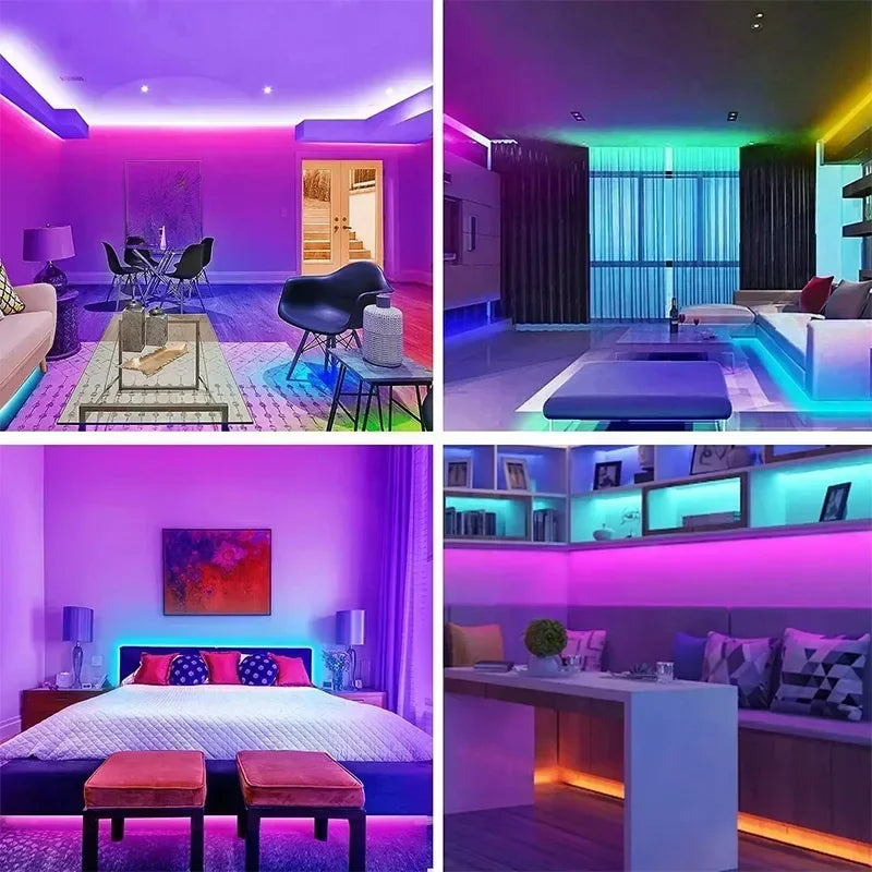 Smart LED Gaming Light Strip RGB 5050 USB 5V Music Sync 24/44key Remote APP Control Flexible Tape for Gaming Room TV Backlight