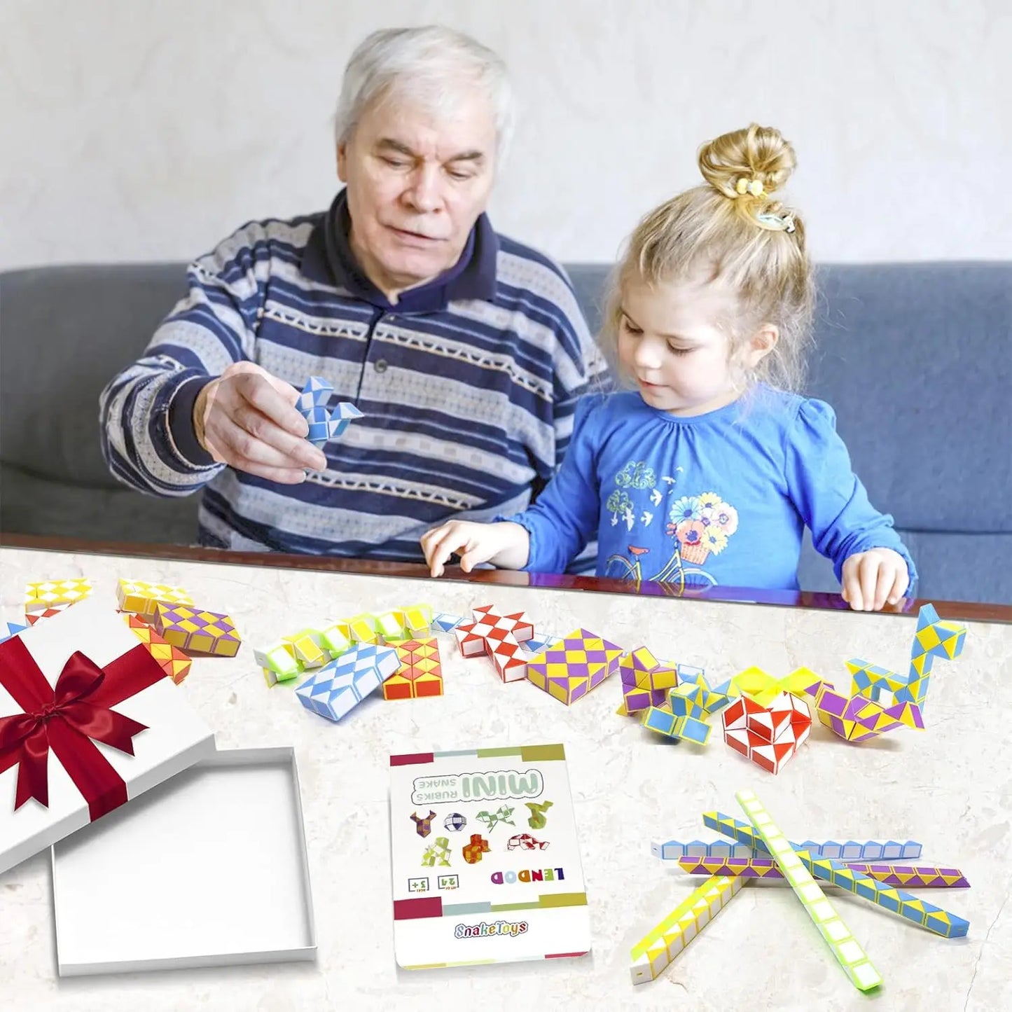1/20Pcs Folding Magic Snake Ruler Puzzle - Antistress Educational Toy with Birthday Party Favors and Goodie Bags Party Gift