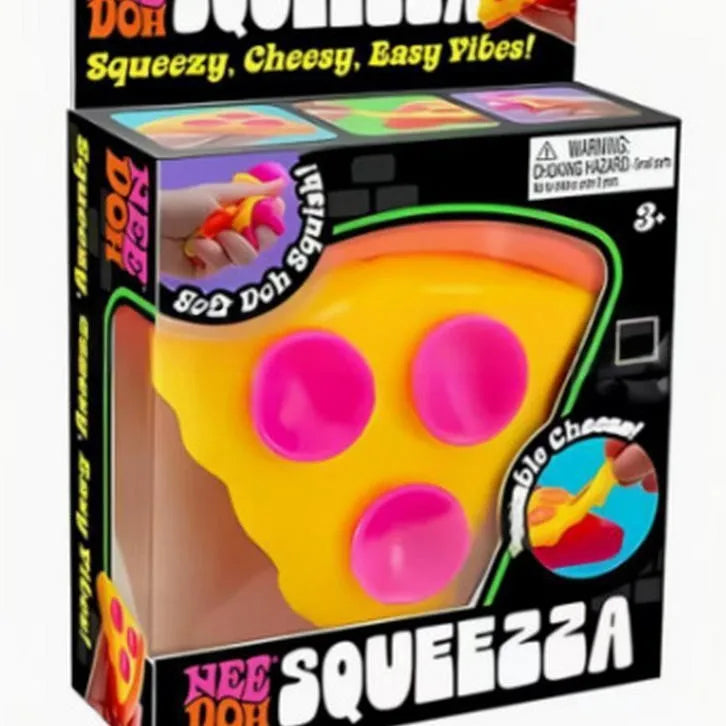 NeeDoh Jellyfish & Cube Squish Stress Relief Sensory Toy, Soft Gel Squeeze Toy for Kids and Adults