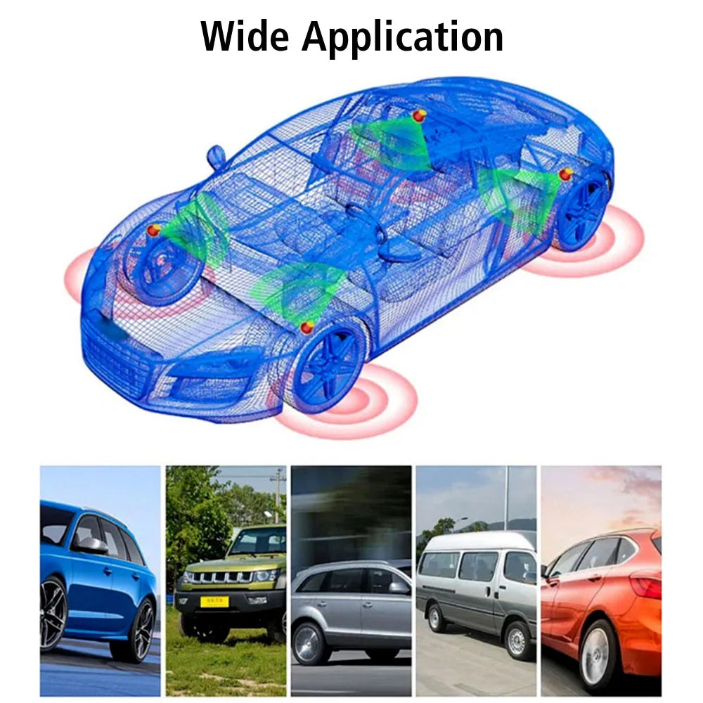 Tire Pressure Monitoring System Temperature Warning New C External Battery Version Sensors Solar TPMS Car Tyre Pressure Monitor
