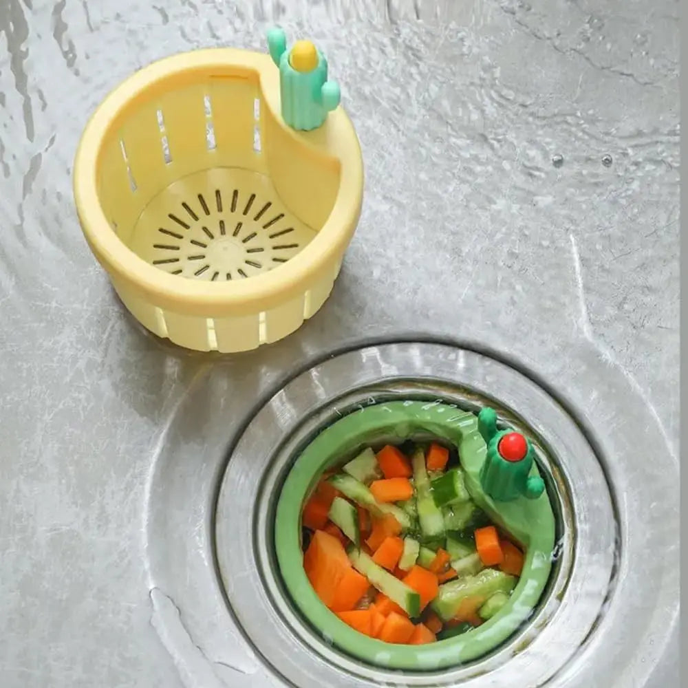 Cactus Kitchen Sink Drain Strainer Easy Cleaning Sink Drain Basket Food Waste Catcher for Kitchen Tools
