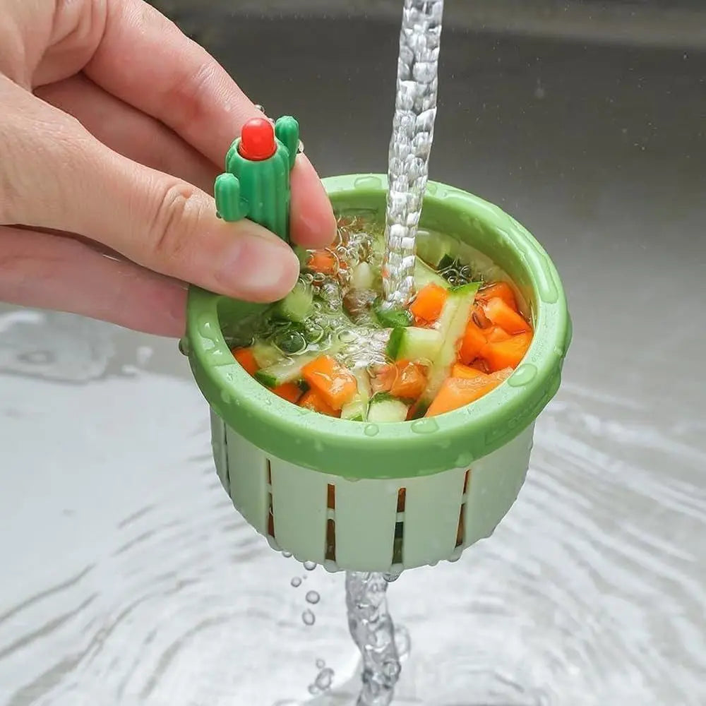 Cactus Kitchen Sink Drain Strainer Easy Cleaning Sink Drain Basket Food Waste Catcher for Kitchen Tools