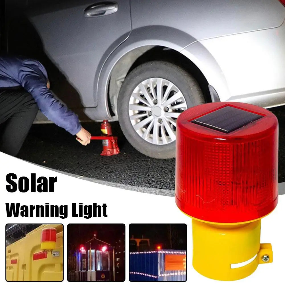 1/8Pcs Strobe Signal Warning Solar Light Flashing lights for fence construction Ceiling Security Alarm Flashing Lamp