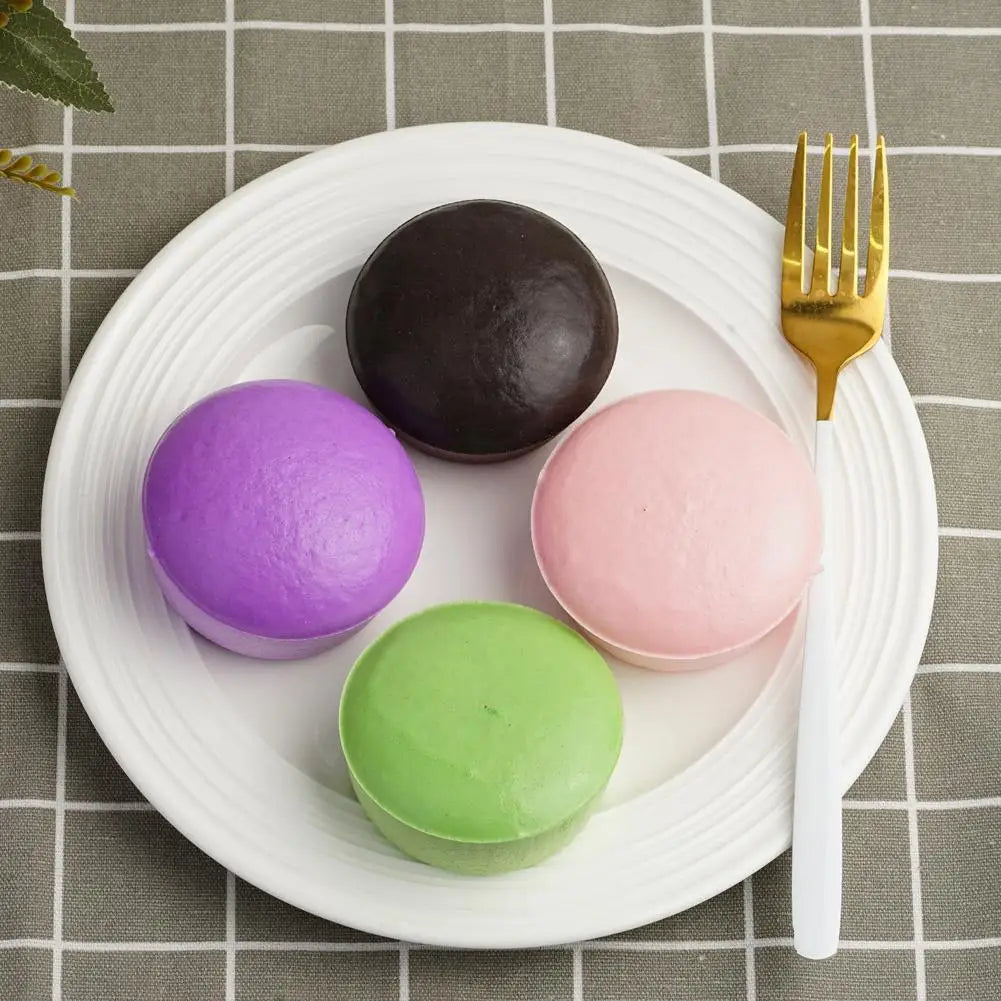 Purple Soft Potato Pinch Toy - Fun Custard Bun Sticky Small Cake, Slow Rebound Decompression Toy, Party Gift Candy Color