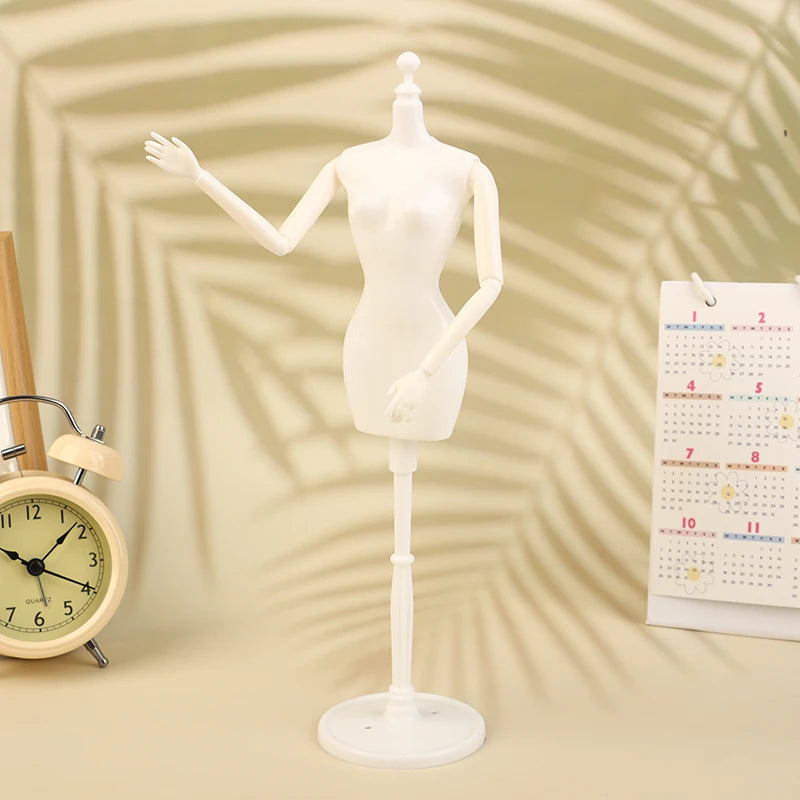 1/6 Doll Mannequin Coat Hanger Dollhouse Doll Skirt Support Wedding Mannequin Stand Humanoid Model Toy Doll Gown Display Form