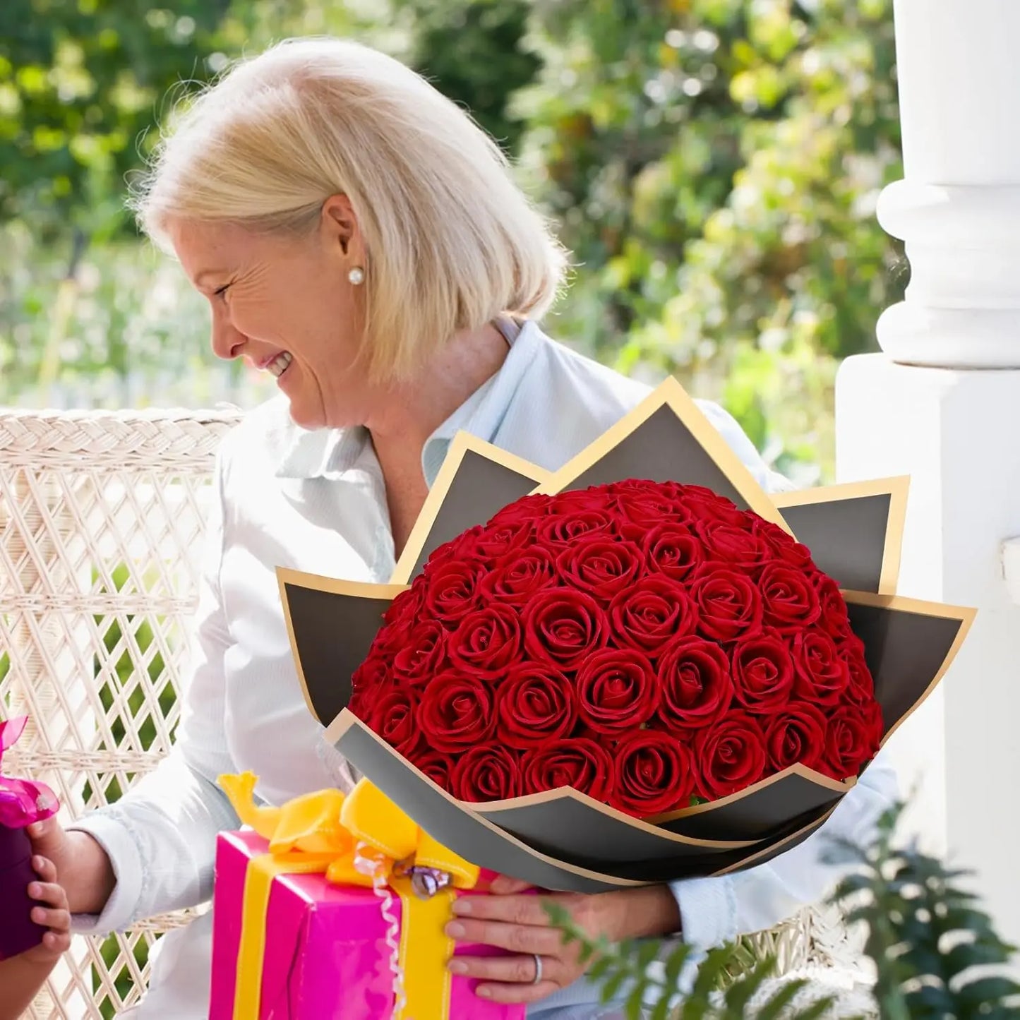 Red Roses Artificial Flowers Bulk Real Touch Velvet Roses Flowers for Wedding Centerpieces Bridal Bouquet Valentines Day Decor
